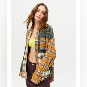 Urban Outfitters BDG Ted Patchwork Oversized Flannel
